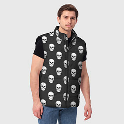 Мужской жилет BFMV: Skulls, цвет: 3D-черный — фото 2