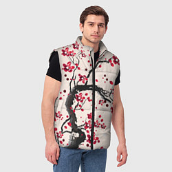 Мужской жилет Сакура, цвет: 3D-черный — фото 2
