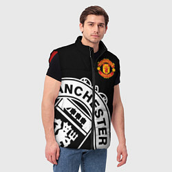 Мужской жилет Man United: Black Collection, цвет: 3D-красный — фото 2