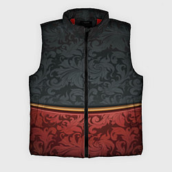 Мужской жилет Узоры Black and Red, цвет: 3D-красный