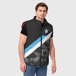 Мужской жилет BMW: Pixel Military, цвет: 3D-красный — фото 2