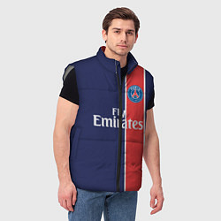 Мужской жилет FC PSG: Original, цвет: 3D-светло-серый — фото 2
