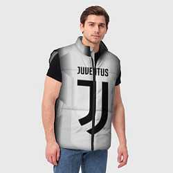 Мужской жилет FC Juventus: Silver Original, цвет: 3D-светло-серый — фото 2