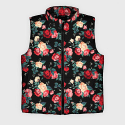 Мужской жилет Кустовые розы