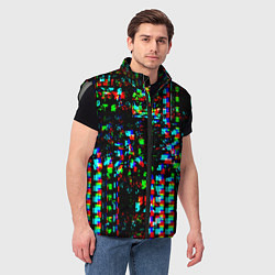 Мужской жилет Optical Glitch, цвет: 3D-светло-серый — фото 2
