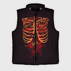 Мужской жилет Человеческий скелет, цвет: 3D-светло-серый