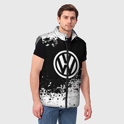 Мужской жилет Volkswagen: Black Spray, цвет: 3D-светло-серый — фото 2