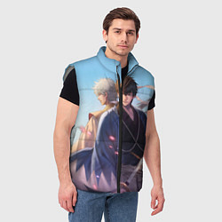 Мужской жилет Gintama, цвет: 3D-светло-серый — фото 2