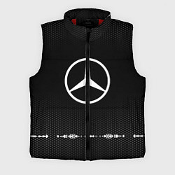 Мужской жилет Mercedes: Black Abstract, цвет: 3D-красный