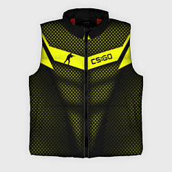 Мужской жилет CS:GO Yellow Carbon, цвет: 3D-красный