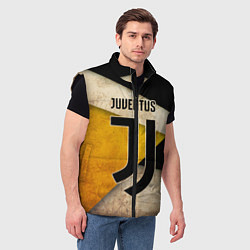 Мужской жилет FC Juventus: Old Style, цвет: 3D-черный — фото 2