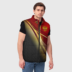 Мужской жилет RUSSIA SPORT: Gold Collection, цвет: 3D-черный — фото 2