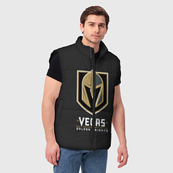 Мужской жилет Vegas: Golden Knights, цвет: 3D-черный — фото 2