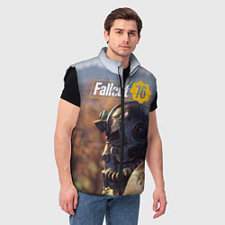 Мужской жилет Fallout 76, цвет: 3D-черный — фото 2