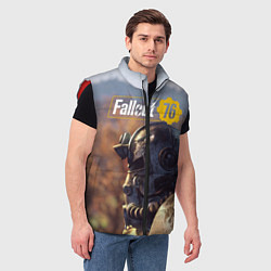 Мужской жилет Fallout 76, цвет: 3D-красный — фото 2