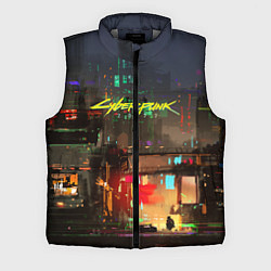 Мужской жилет Cyberpunk 2077: Night City, цвет: 3D-светло-серый