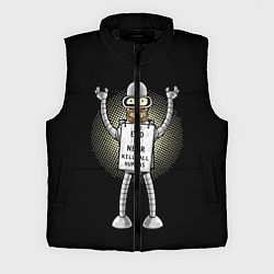 Мужской жилет Kill All Humans, цвет: 3D-черный