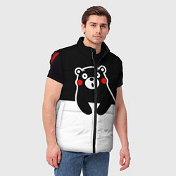 Мужской жилет Kumamon Surprised, цвет: 3D-красный — фото 2