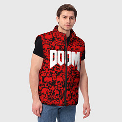 Мужской жилет DOOM: Blooded Skuls, цвет: 3D-черный — фото 2