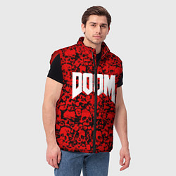 Мужской жилет DOOM: Blooded Skuls, цвет: 3D-красный — фото 2