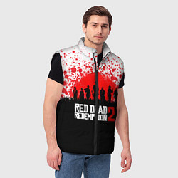 Мужской жилет RDR 2: Red Blood, цвет: 3D-черный — фото 2
