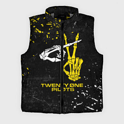 Мужской жилет TOP: Skeleton Clique, цвет: 3D-светло-серый