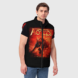 Мужской жилет Accept: Hell Bull, цвет: 3D-красный — фото 2