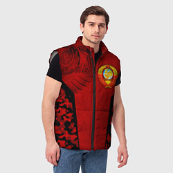 Мужской жилет Камуфляж СССР, цвет: 3D-светло-серый — фото 2