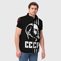 Мужской жилет СССР Ленин, цвет: 3D-красный — фото 2