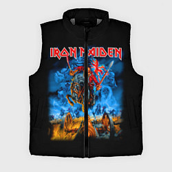 Мужской жилет Iron Maiden: Great Britain Warriors, цвет: 3D-светло-серый