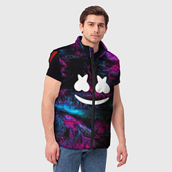 Мужской жилет Marshmello NEON, цвет: 3D-красный — фото 2