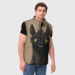 Мужской жилет Как приручить дракона, цвет: 3D-черный — фото 2