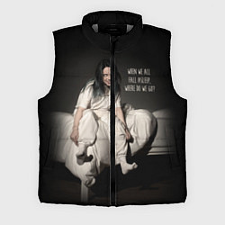 Мужской жилет Billie Eilish: Bad Guy, цвет: 3D-светло-серый