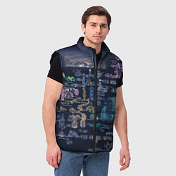 Мужской жилет HOLLOW KNIGHT WORLD, цвет: 3D-черный — фото 2