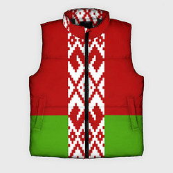 Мужской жилет Беларусь флаг, цвет: 3D-черный
