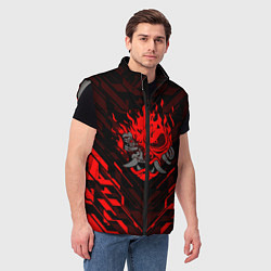 Мужской жилет CYBERPUNK 2077, цвет: 3D-светло-серый — фото 2