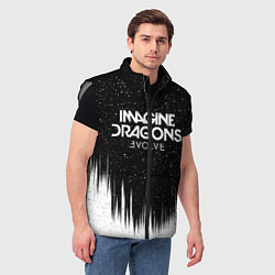 Мужской жилет IMAGINE DRAGONS, цвет: 3D-светло-серый — фото 2