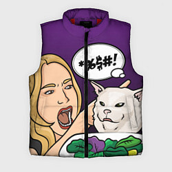Мужской жилет Woman yelling at a cat, цвет: 3D-красный