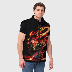 Мужской жилет Demon Slayer, цвет: 3D-черный — фото 2
