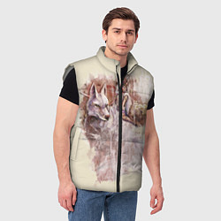 Мужской жилет Princess Mononoke, цвет: 3D-светло-серый — фото 2