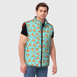 Мужской жилет Пицца, цвет: 3D-красный — фото 2