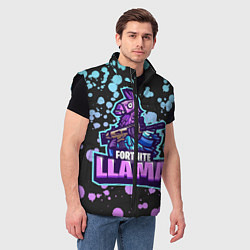 Мужской жилет Fortnite LLAMA, цвет: 3D-черный — фото 2