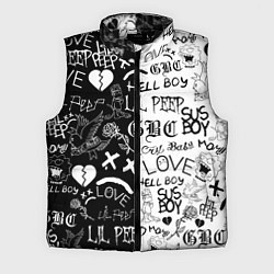 Мужской жилет LIL PEEP LOGOBOMBING, цвет: 3D-черный