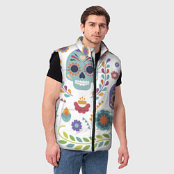 Мужской жилет Мексиканские мотивы, цвет: 3D-черный — фото 2