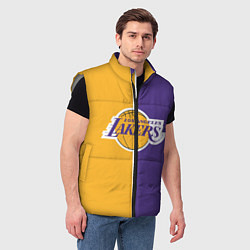 Мужской жилет LA LAKERS, цвет: 3D-светло-серый — фото 2