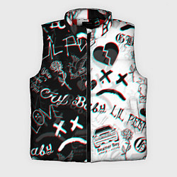 Мужской жилет LIL PEEP GLITCH, цвет: 3D-красный