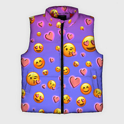 Мужской жилет Очень много эмодзи, цвет: 3D-красный