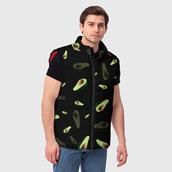 Мужской жилет Авокадо, цвет: 3D-красный — фото 2