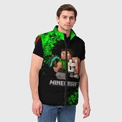 Мужской жилет MINECRAFT, цвет: 3D-красный — фото 2