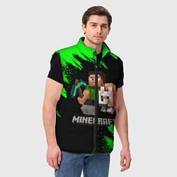 Мужской жилет MINECRAFT, цвет: 3D-черный — фото 2